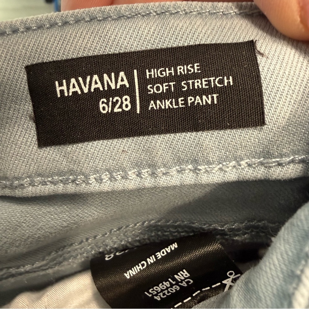 Buffalo David Bitton Havana High Rise Soft Stretch Ankle Pant Size 6/28 #2137 - Picture 6 of 11